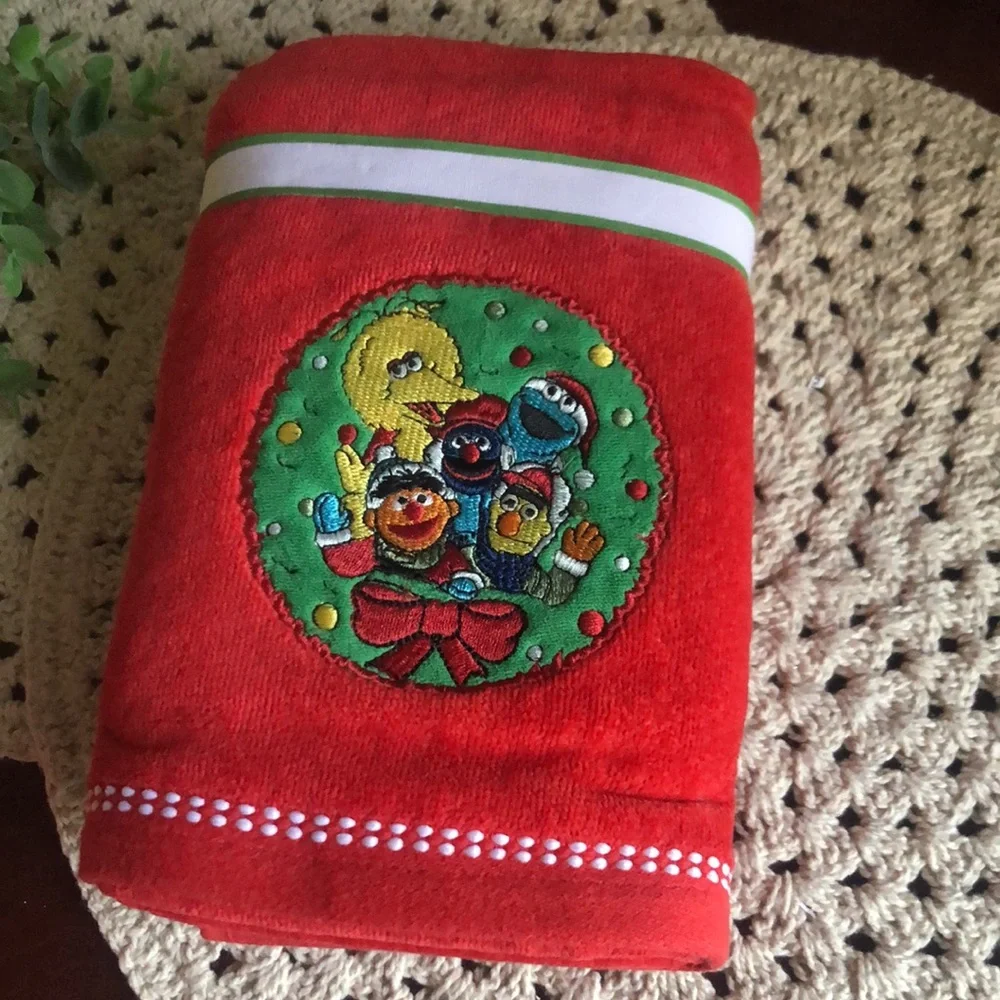 Sesame Street Christmas Hand Towels